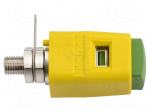 Laboratory clamp | yellow-green | 70VDC | 16A | screw,spring clamp