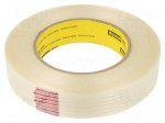 Tape: fixing | W: 24mm | L: 55m | Thk: 0.15mm | synthetic caoutchouc