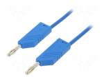 Test lead | 60VDC | 30VAC | 16A | with 4mm axial socket | Len: 1m | blue
