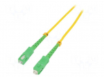 Fiber patch cord | SC/APC,both sides | 15m | 9/125um | LSZH | green