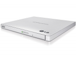 H.L Data Storage | Ultra Slim Portable DVD-Writer | GP57EW40 | Interface USB 2.0 | DVD&plusmn;R/RW | CD read speed 24 x | CD write speed 24 x | White | Desktop/Notebook