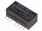 Converter: DC/DC | 6W | Uin: 18&divide;75VDC | Uout: 15VDC | Uout2: -15VDC | SIP8