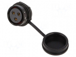 Connector: circular | socket | female | PIN: 3 | IP67 | SA28 | 50A | 500V