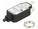 Circuit breaker | Urated: 240VAC | 48VDC | 1A | SPST | Poles: 1 | screw
