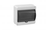 Distribution box surface 8 modues with transparent door IP40