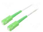 Fiber patch cord | OS2 | SC/APC,both sides | 3m | 9/125um | LSZH | green