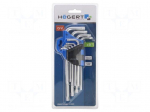 Wrench: Torx&reg;-set | Chrom-vanadium steel | 9pcs.