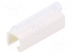 Marker: cable | Marking: empty | 5&divide;6.2mm | PVC | white | push-in | PTC-40