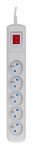 Activejet grey power strip with cord ACJ COMBO 5G/1,5M/BEZP. AUT/S