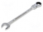 Wrench: combination spanner | rattle,with joint | 17mm