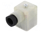 Connector: valve connector | plug | form A | 18mm | female | PIN: 3 | 2A