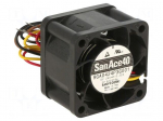 Fan: DC | axial | 24VDC | 40x40x28mm | 36.6m3/h | 53dBA | ball | 16500rpm