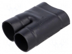 Cable breakout | glueless | 13.2mm | black | elastomer crosslinked