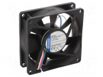 Fan: DC | axial | 12VDC | 80x80x25.4mm | 65m3/h | 32dBA | ball | 3100rpm