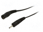 Cable | 2x0.5mm2 | DC 2,35/0,7 plug,DC 5,5/2,1 socket | straight
