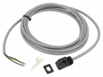 Connection lead | Len: 2.5m | &Oslash;core: 0.5mm | Cores: 3 | &Oslash;max: 5.2mm