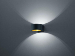 Trio Lacapo LED sienas lampa black/gold  223410132 4017807306309