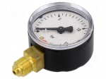 Manometer | 0&divide;16bar | bottom connection | Thread: G 1/4" | 50mm | metal