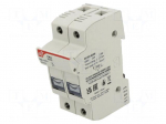 Fuse holder | 8x32mm | for DIN rail mounting | 25A | 400VAC | 400VDC