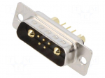 Connector: Special D-Sub | PIN: 7(2+5) | plug | male | on PCBs | THT