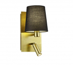 Trio-Lighting Marriot  E27 + LED gold/black sienas lampa