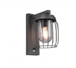Trio Tuela sienas lampa E27 anthracite motion sensor  210869142 4017807506143