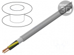 Wire | 3x18AWG | unshielded | 600V | 305m | Cu | stranded | grey | 1000ft