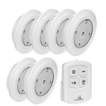 Uued tooted // Zestaw 6 lamp LED sterowane pilotem MCE165