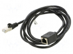Extender Ethernet | F/UTP | Cat: 5e | RJ45 socket,RJ45 plug | Cu | 2m