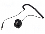 Ground cord | ESD,coiled | black | 1M&Omega; | 2.4m