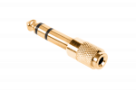 &Uuml;hendused // Different Audio, Video, Data connection plug and sockets // Złącze Jack 6.3/3.5 złoty-metal