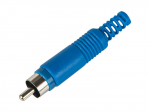 &Uuml;hendused // Different Audio, Video, Data connection plug and sockets // 93-559# Wtyk rca cinch  niebieski hq