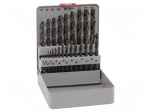 Drill set | for metal | high speed steel | metal case | MAYKESTAG