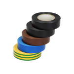 T&ouml;&ouml;riistad ja m&otilde;&otilde;teseadmed // Uued tooted t&ouml;&ouml;riistade, tarvikute kategoorias // Zestaw 5 taśm 19mm, 2x czarna, brązowa, niebieska, ż&oacute;łtozielona, długość 20m