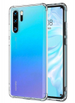 Back panel cover Evelatus Huawei P30 Pro Military Shockproof Silicone Case TPU Transparent