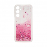 Back panel cover iLike Samsung Galaxy A15 Silicone Case Water Glitter Pink