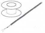 Wire | 1x2x22AWG | stranded | Cu | shielded,Al-PET foil | chrome | 152m