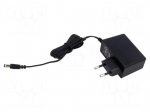 Power supply: switching | mains,plug-in | 15VDC | 1.6A | 24W | 86.5%
