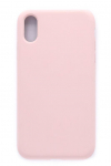 Back panel cover Evelatus Apple iPhone XS Premium Soft Touch Silicone Case Pink Sand