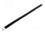 Braids | insulated earthing tape | W: 20mm | 25mm2 | &Oslash;1: 9mm | &Oslash;2: 9mm