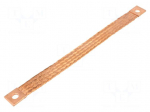Braids | earthing tape | W: 25mm | 35mm2 | &Oslash;1: 11mm | &Oslash;2: 11mm | 195A | ST