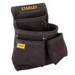 pouch for belt with 3 compartments and tape holder