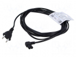 Cable | 2x0.75mm2 | CEE 7/16 (C) plug,IEC C7 female angled | PVC