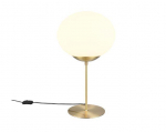 Trio Fomento table lamp E27 matt brass/white gaismeklis 563100108 4017807616170