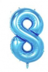 Riff 1m Folio Balloon Number 8 Glossy Blue