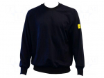 Sweatshirt | blue (dark) | cotton,polyester,conductive fibers