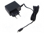 Power supply: switching | mains,plug-in | 5VDC | 3A | 15W | 81.5%