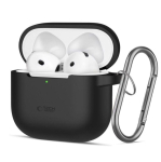 Headphone case Tech-Protect Apple AIRPODS 4 SILICONE HOOK Case Black