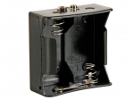 BATTERY HOLDER FOR 2 x D-CELL (WITH SNAP TERMINALS)