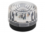 LED FLASHING LIGHT - CLEAR - 12 VDC - &oslash; 100 mm